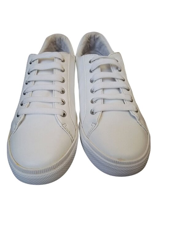 Tommy Hilfiger Shoes - Tommy Hilfiger White Leather Sneakers Women’s 8.5 Low Top Lace Up Minimal Casual